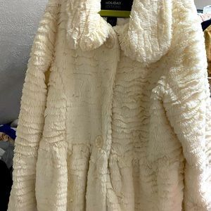 Girls faux fur coat